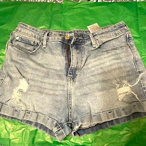 Levi’s Denim distressed shorts
